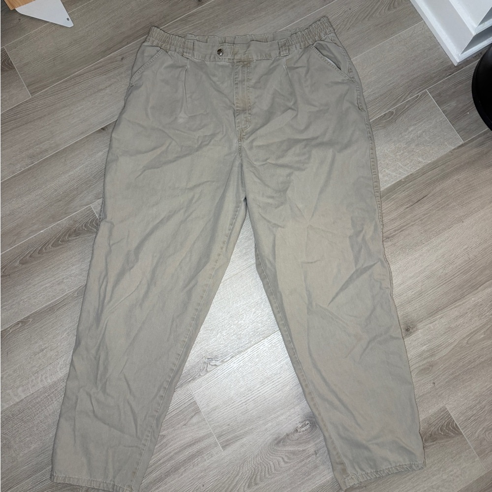 Vintage L.L.Bean Pathfinder Pants Womens 20 Made USA Khaki
